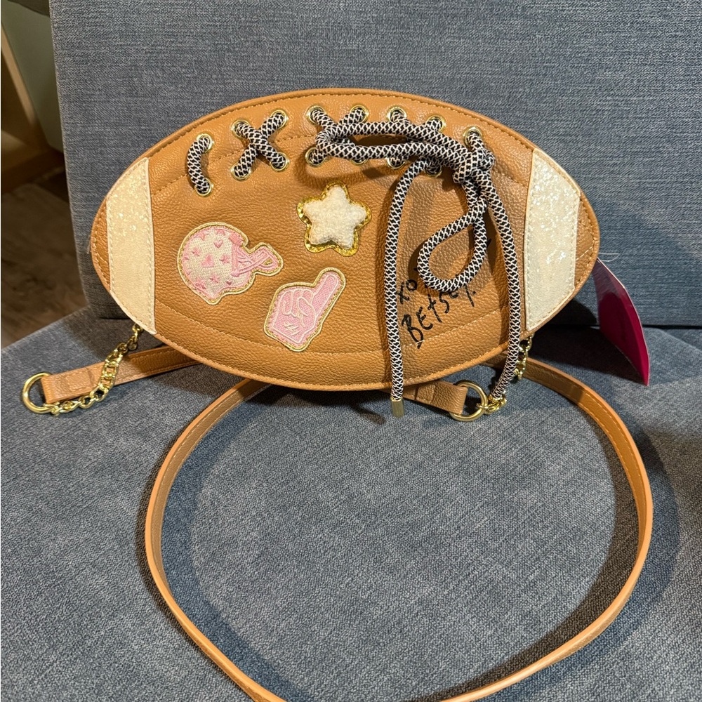 Betsey Johnson Football Crossbody NWT